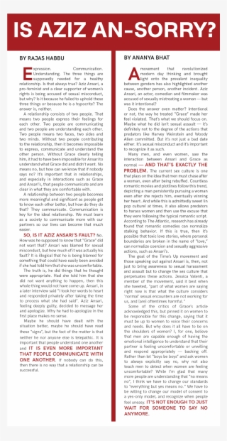 Ansari, Aziz, Aziz-ansari, Me Too, Opinon, Sexual Assault, #7529326