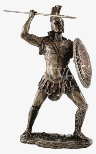 Spartan Hoplite Warrior With Spear Statue #7529834