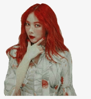 Red Red Hair Red Hyuna Hyuna Hyuna Aa Kimhyuna Sticker #7533278