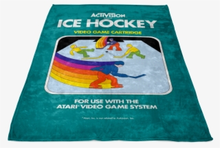 Retro Activision Hockey Inspired Blanket #7534120