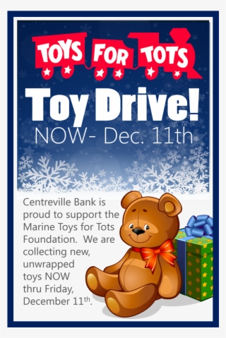 Centreville Bank Is Proud To Support The Marine Toys #7538008