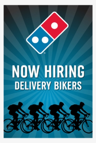 "now Hiring Delivery Bikers" Window Cling #7545053