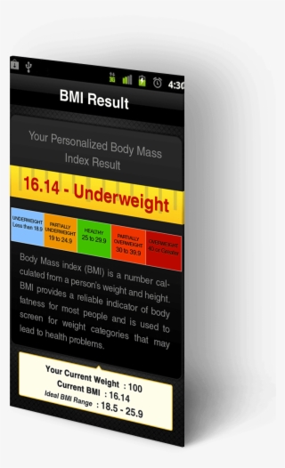 Handy Calculatoreasily Record & Monitor Bmi/ibw, Special #7548038