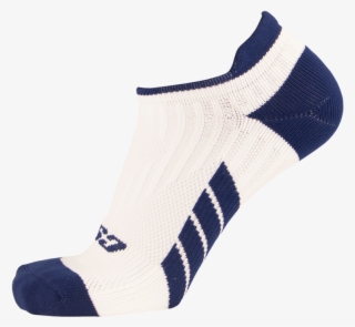 X100, Low Cut, Pro Ankle Socks, Navy Blue On White, #7548278