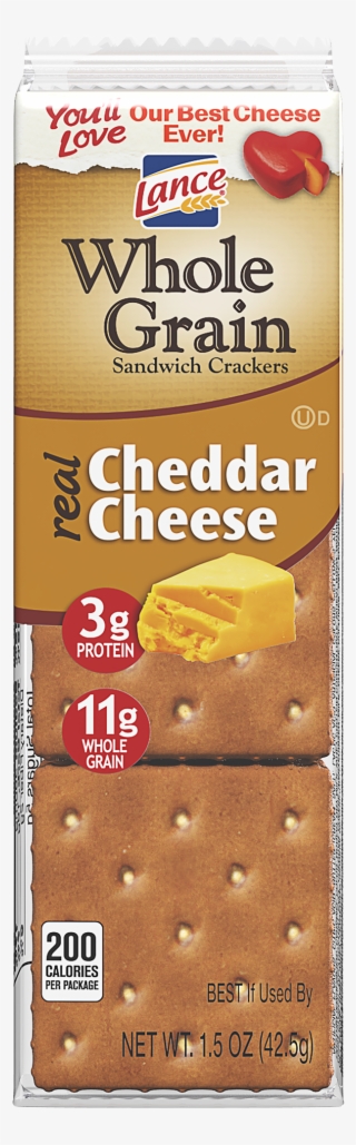 Lance Whole Grain Cheddar Cheese Sandwiches Cracker, #7556666