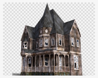 Horror House Png Clipart Haunted House Clip Art #7557424