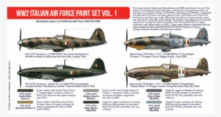 Hataka Ww2 Italian Air Force Paint Set Vol #7558607
