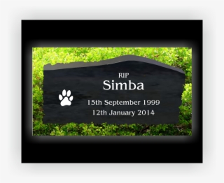 Memorials Slate Freestanding 7"x 4" #7566534