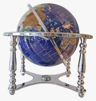 Globe Terrestre De Bureau 33 Cm Bleu Lapis 4 Pieds #7567421