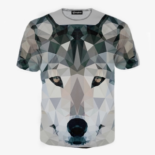 Abstract Wolf Tee #7571902