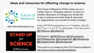 “changing Science” Twitter Chat With The Union Of Concerned #7573240