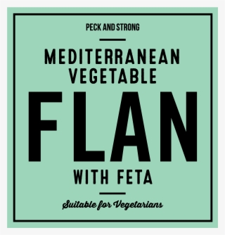 Mediterranean Vegetable Flan With Feta #7575932