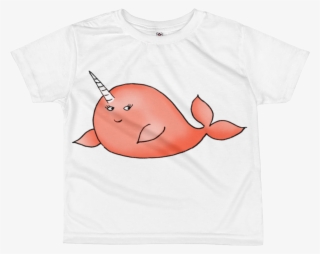 Orange Narwhal Kids Sublimation T-shirt #7577781 Orange Narwhal Kids Sublimation T-shirt #7577781