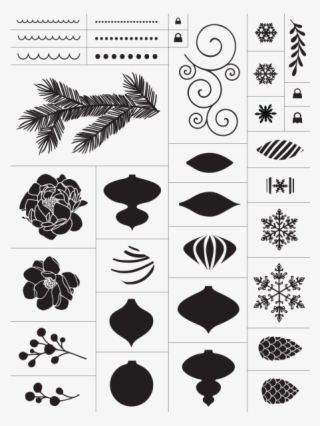 Chalk The Halls Chalk Couture Silkscreen Transfer Stencil #7578722