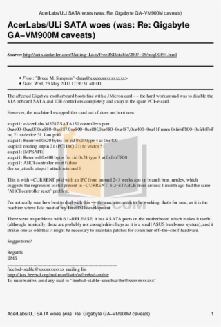 Pdf For Gigabyte Other Ga-vm900m Motherboards Manual #7580981