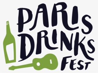 Paris Drinks Fest Logo Green Detail - Glass Bottle #7586573