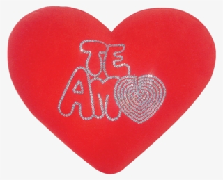Almofada Coração Te Amo Lantejoula - Poduszka W Kształcie Serca #7586743