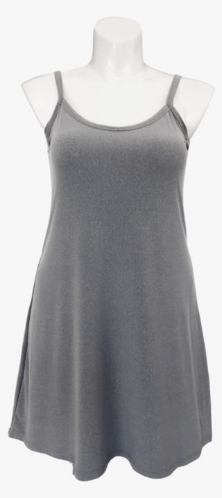 Heather Gray Essential Cami Tunic For Missy And Plus - Little Black Dress #7587357