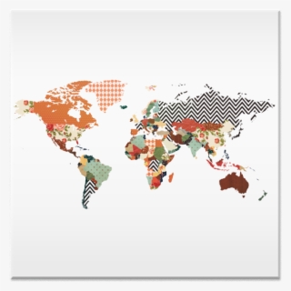 Azulejo Mapa Mundi De Juliana Zimmermannna - World Map T Rex #7587396