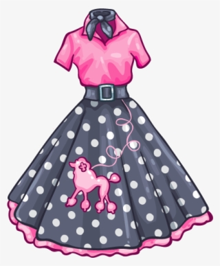 Clothing S Fashion Clip Art Dresses Transprent - Dotted Dress Clip Art #7587529