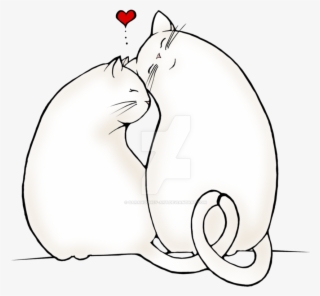 Cats Te Amo By - Love Cats Line Art #7587533