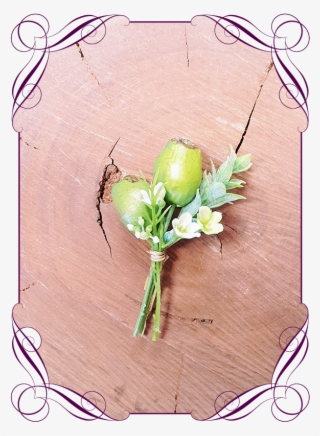 Silk Artificial Gum Nut Native Rustic Groom / Groomsmans - Artificial Flowers Native Australian #7588605