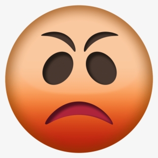 Angry Emoji Png Transparent - Smiley #7590802