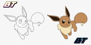 By Bt - - Eevee Lineart #7591974