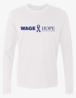 Wage Hope Colon Cancer Ribbon Long Sleeve - Agfa-gevaert #7592252