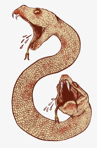 Snake Tattoo Clipart Ancient - Amphisbaena #7594014