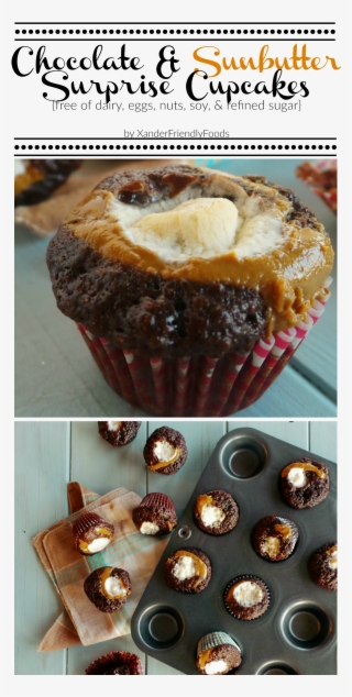 Chocolate Sunbutter Surprise Cupcakes - Blog #7595578