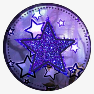 Background Backgrounds Black Purple Star Stars Overlay - Circle #7596119