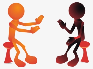 Conversation Clipart Two Person - Assertive Communication Clipart #7598273