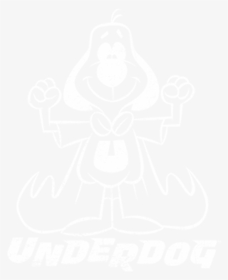 Underdog Outline Under Women's T-shirt - Johns Hopkins Logo White #7598307