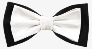 Formal Satin Bow Ties - Black Bow Tie Png #7599399