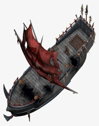 A Slight Moderately Damaged Orc Ship - Orc Ships #7599518