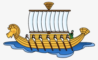 Viking Ship Clipart Transparent #7599657