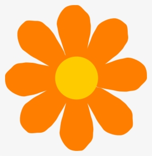 Orange Flower Clip Art - Flower Clip Art Png #760834