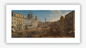 Piazza Navona, Rome - Giclee Painting: Wittel's The Piazza Navona In Rome, #761182