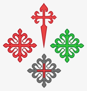 Crosses Of The Order Of Santiago, The Order Of Alcantara, - Escudo Cruz Ordem De Avis #761406