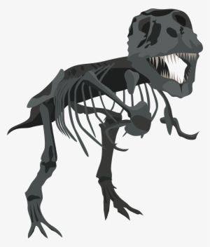 Dino - T-rex Skeleton Wide Rule Composition Notebook #762011