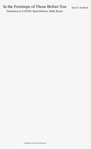 In The Footsteps Of Those Before You Sheet Music Composed - Pdf #762469