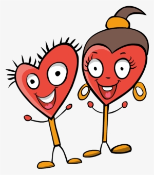 Clip Art Valentines Day Girl Boy Happy Couple Love - Love Couple Clipart In Png #763457