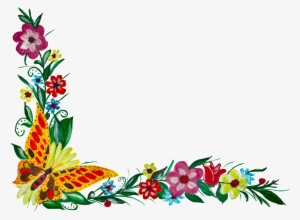 Free Download - Flower Butterfly Coner #763589