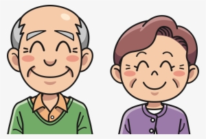 Grandpa Clipart Happy Old Couple - Grandma And Grandpa Clipart #763634