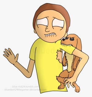 Dog Bite Morty By Bluedash24thegamer On Deviantart - Dog Bite Boy Clipart #764710