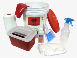 Biohazard Spill Kit Biomedical Waste Disposal Cleanup - Box #765562