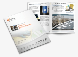 Hazmat And Oil Spill Clean Up Guide Spread - Ölsperre #765663
