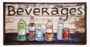 Beverages-sign - Glass Bottle #765825