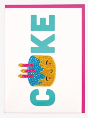 Picture Of Birthday Cake Rhinestone Decal Card - Emblem #765827